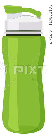 Fitness bottle. Plastic hiking water drink container Fitness bottle. Plastic hiking water drink container 117921131