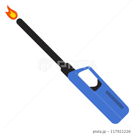 Cooker lighter color icon. Electric spark fire Cooker lighter color icon. Electric spark fire 117921226