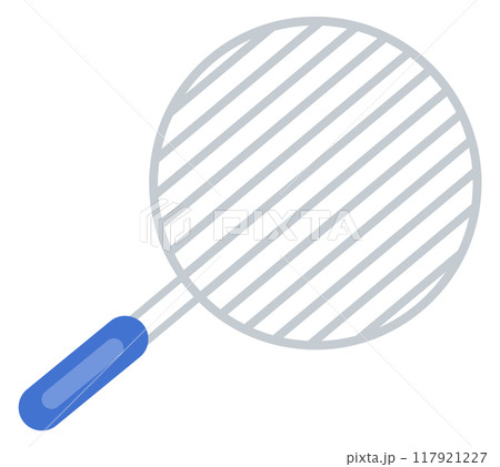 Round grill grid. Barbecue steel grate icon 117921227