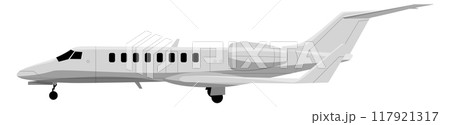 Passenger jet side view. Flight aviation symbol Passenger jet side view. Flight aviation symbol 117921317