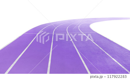 Photo of the big stadium treadmill for sports background. 117922283