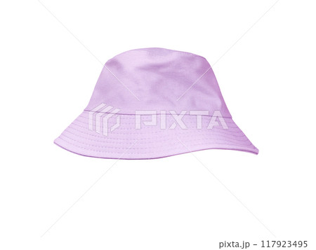 purple bucket hat isolated on white background purple bucket hat isolated on white background 117923495