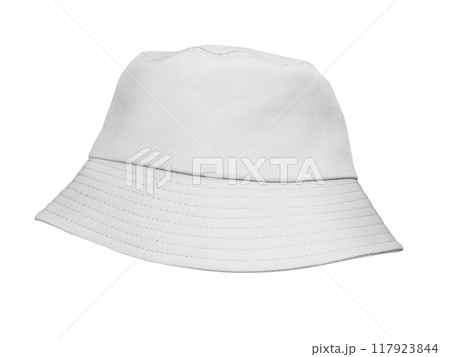 white bucket hat isolated on white background white bucket hat isolated on white background 117923844