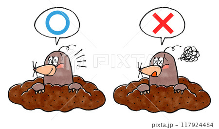 判定モグラセット(マルバツ) 判定モグラセット(マルバツ) 117924484