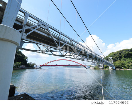 静岡県　浜松市　猪鼻湖　瀬戸橋 117924692