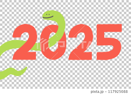 2025年新年賀卡插圖蛇穿過數位新年賀卡材料蛇年 2025年新年賀卡插圖蛇穿過數位新年賀卡材料蛇年 117925088