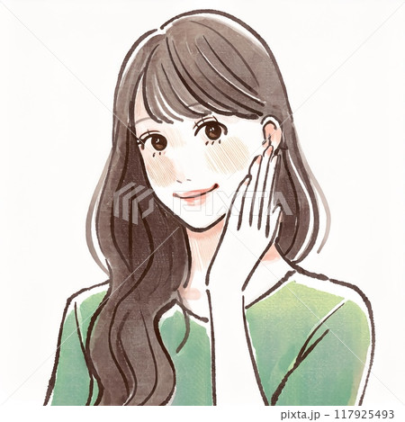 女性・女の子のイラスト素材 女性・女の子のイラスト素材 117925493