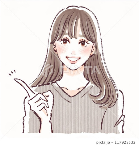 女性・女の子のイラスト素材 117925532