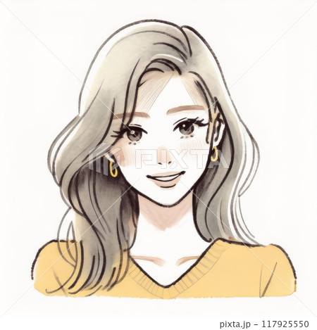 女性・女の子のイラスト素材 117925550