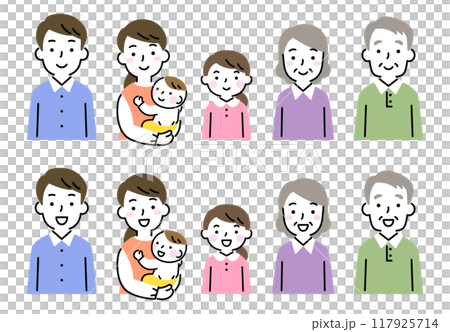 Family with a smile 117925714