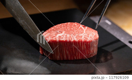 ヒレ肉　鉄板　シャトーブリアン 117926109