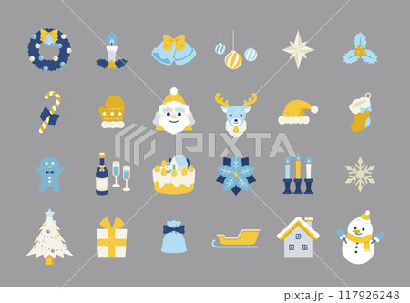 かわいいクリスマスのイラスト素材 117926248