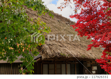秋の岐阜県白川郷の風景 秋の岐阜県白川郷の風景 117926331