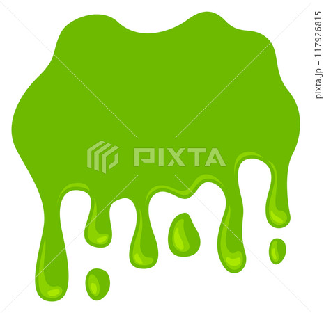 Green goo dripping. Mucus blot. Creative element Green goo dripping. Mucus blot. Creative element 117926815