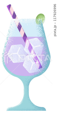 Cocktail glass textured icon. Cold ice drink Cocktail glass textured icon. Cold ice drink 117926996