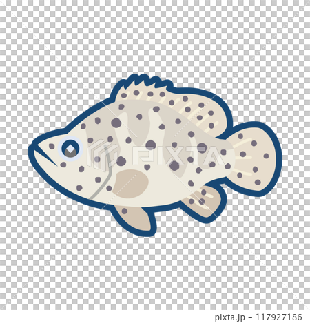 Illustration of a cute sarasahata fish Illustration of a cute sarasahata fish 117927186