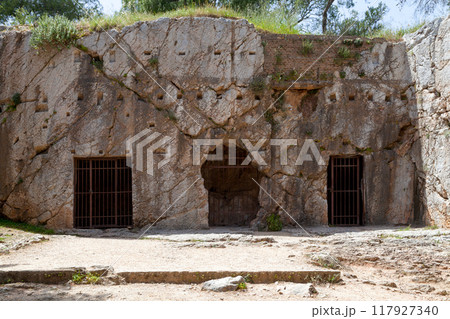 The prison of Socrates in Athens 117927340