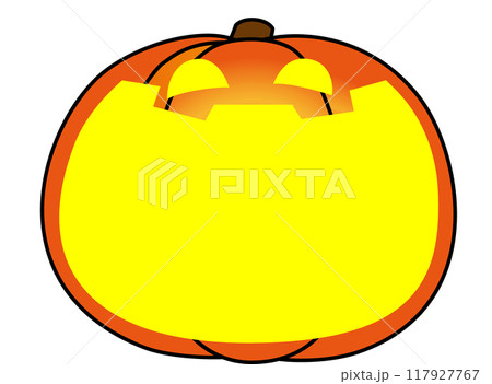 ハロウィンの大口の南瓜 117927767