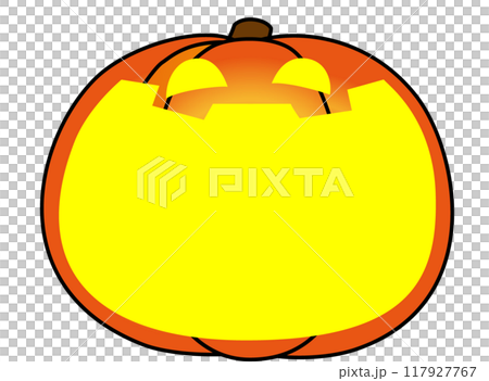 ハロウィンの大口の南瓜 117927767