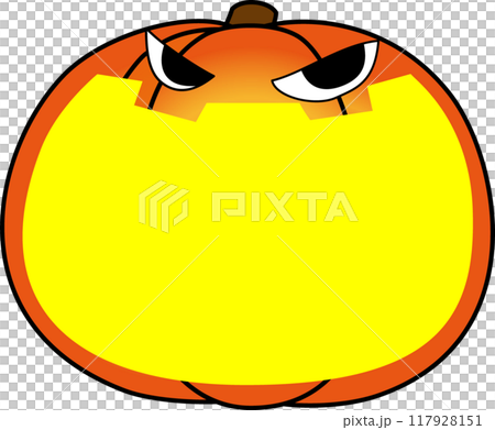 ハロウィンの大口の南瓜 117928151