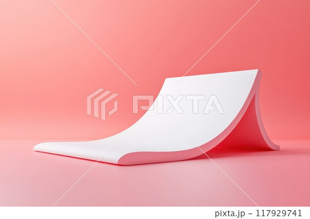 A skate park with a wall in the background with Generative AI A skate park with a wall in the background with Generative AI 117929741