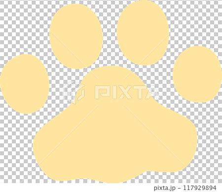 pale yellow animal footprints pale yellow animal footprints 117929894