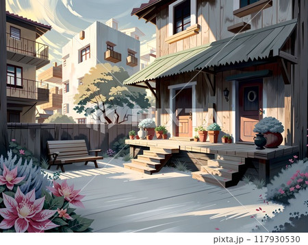 花のあるテラス 117930530