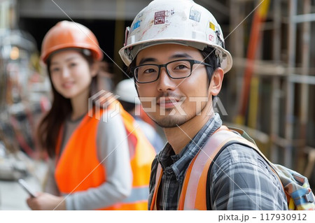 特定技能で働くインドネシア人の作業者 117930912