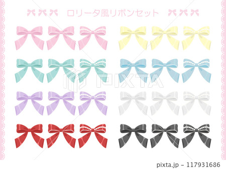 ロリータ風リボンセット 117931686