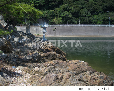 静岡県　浜松市　猪鼻湖　猪鼻神社　遠江八景　瀬戸夜雨　8月 117931911