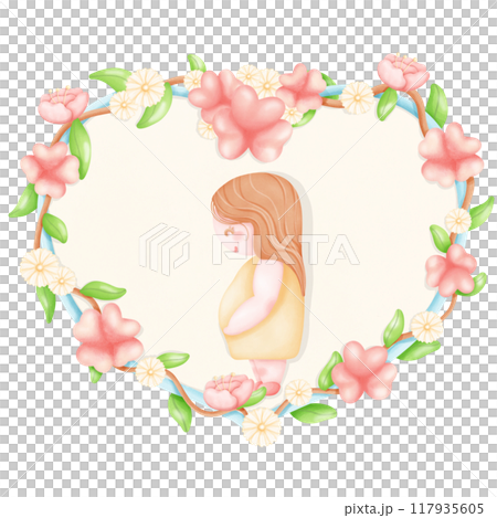 woman with flowers 117935605