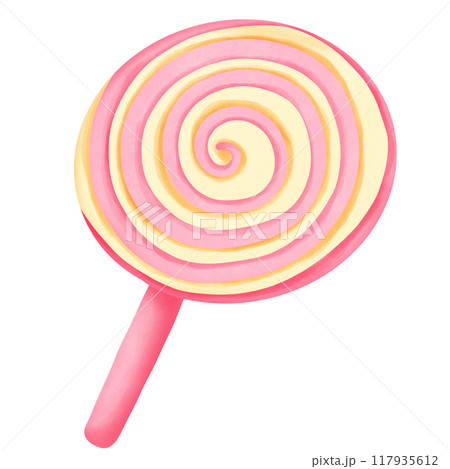colorful lollipop isolated on white 117935612