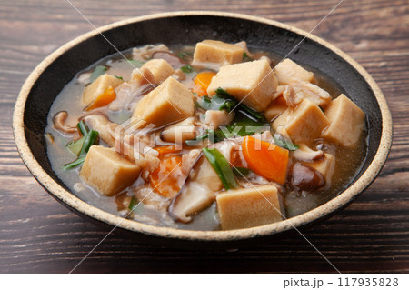 高野豆腐のあんかけ煮 高野豆腐のあんかけ煮 117935828