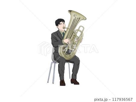 チューバ奏者 チューバ奏者 117936567