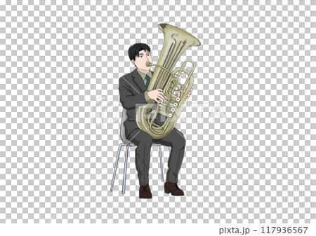 チューバ奏者 チューバ奏者 117936567