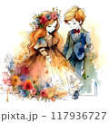 お洒落な女の子と男の子 117936727
