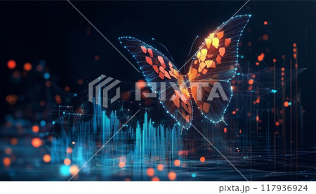 バタフライエフェクトのテクスチャ2のイラスト素材 [117936924] - PIXTA