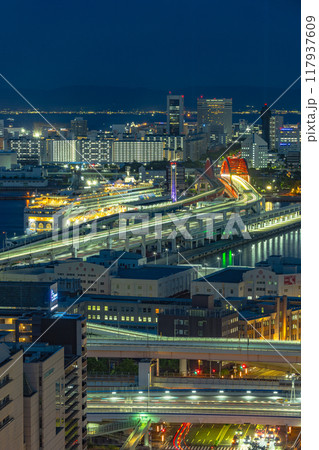 神戸市役所から見た夜景 117937609