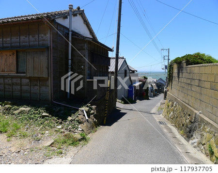 外川の町並み　　（千葉県銚子市） 117937705