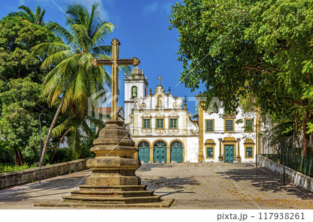 Square with historic baroque church Square with historic baroque church 117938261