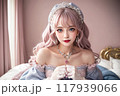可愛いスウィートロリータファッションの女の子 117939066