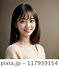 誠実なイメージの若い女性モデル 117939154