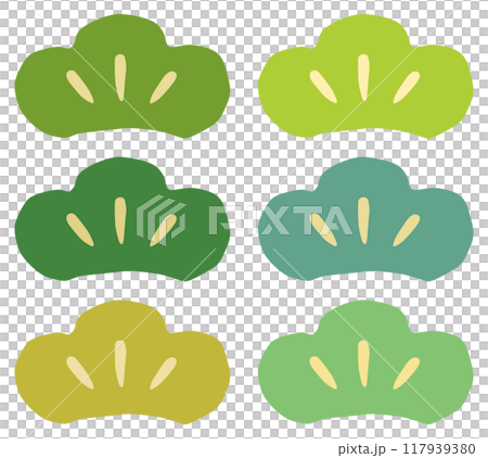 シンプルな松の葉のイラスト ベクター素材 シンプルな松の葉のイラスト ベクター素材 117939380