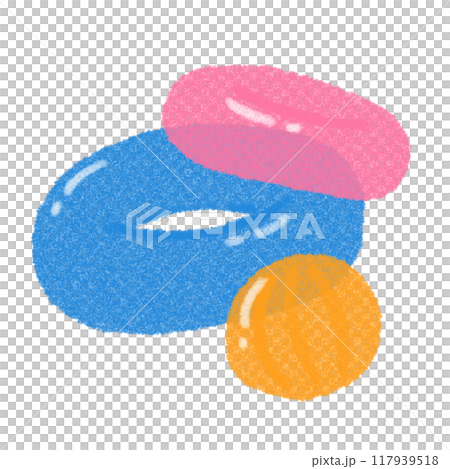 Summer illustration (floor) Summer illustration (floor) 117939518