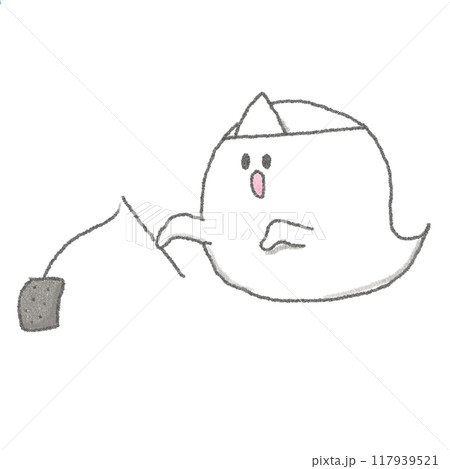 夏のイラスト(おばけ) 117939521