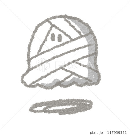 おばけハロウィン(ミイラおばけ) 117939551