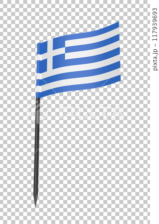 Greek flag toothpick 117939693