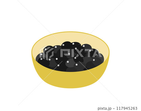 黒豆をイメージしたイラスト 黒豆をイメージしたイラスト 117945263