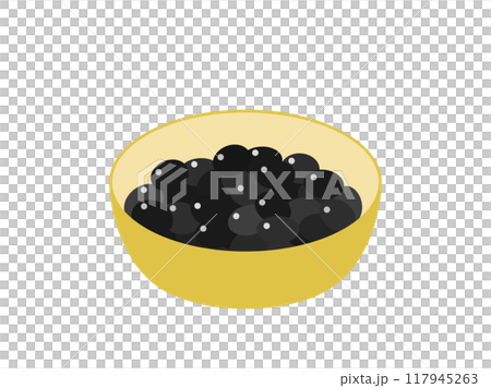 黒豆をイメージしたイラスト 黒豆をイメージしたイラスト 117945263