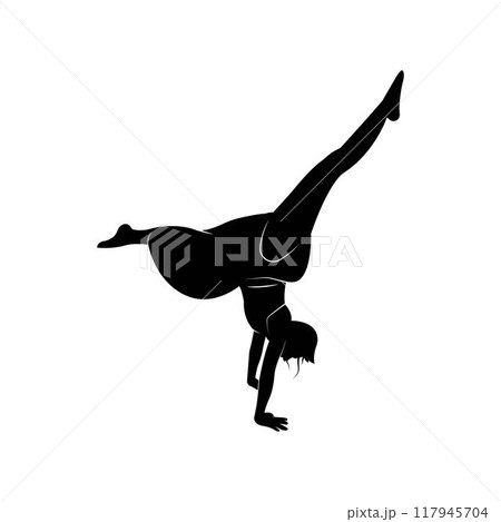Meditation yoga logo template vector icon design 117945704